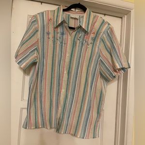 Alfred Dunner multicolored blouse. Ladies size 16